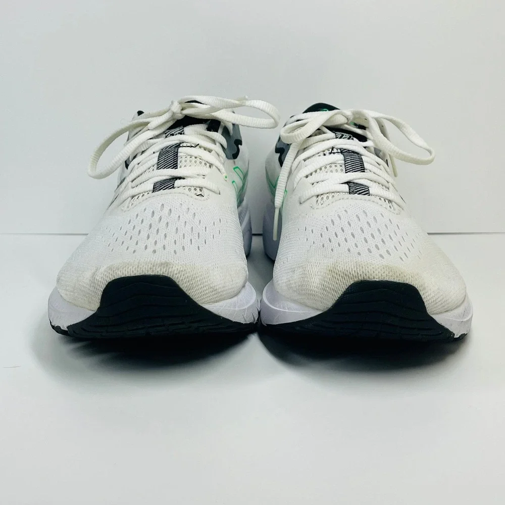 Asics GT-1000 Running Shoes Mens Size 12 White Green Black 1011B354 Sneakers